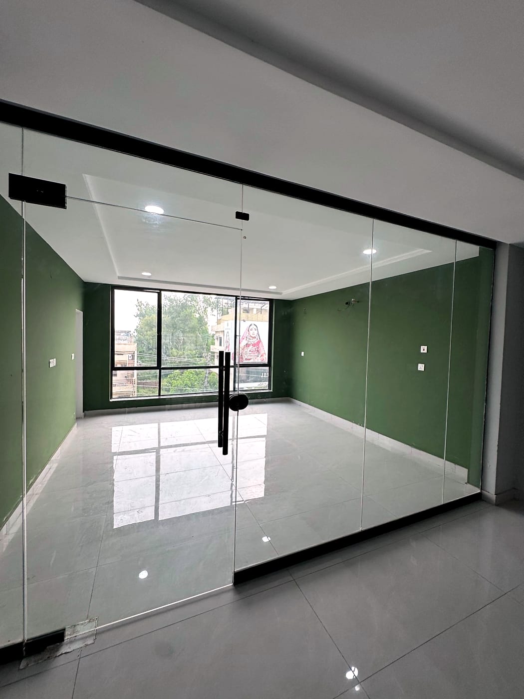 A private office on the street side at CodeUp Spaces, Wapda Town